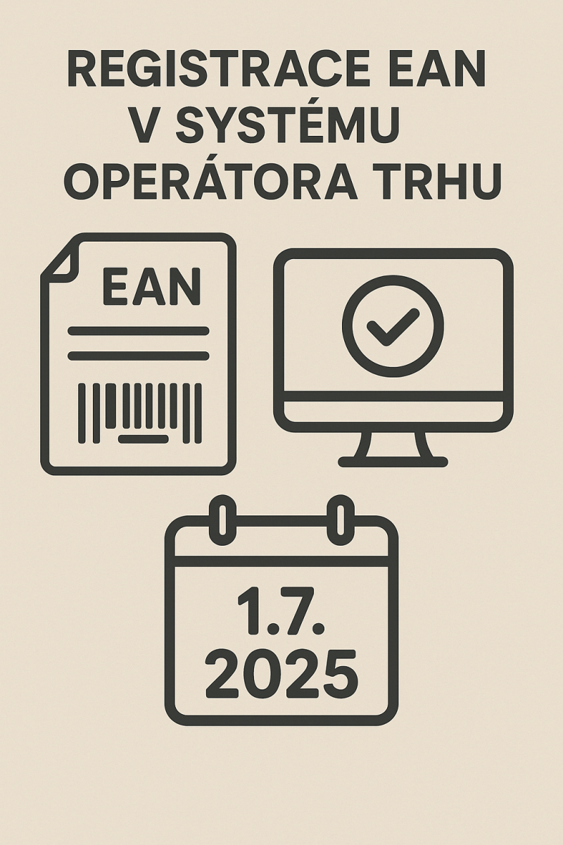 Registrace EAN výroby v systému Operátora trhu